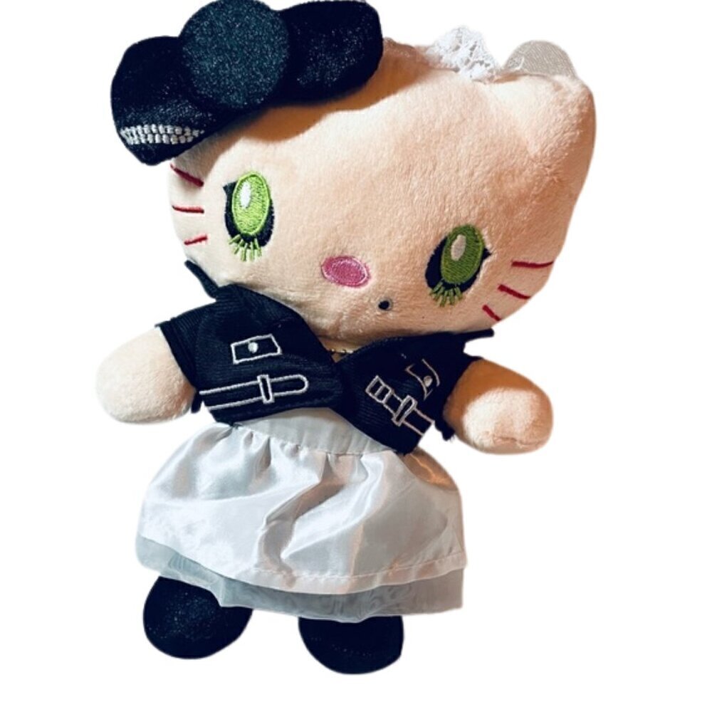 🎃 Sanrio Hello Kitty Chucky Girlfriend Plush – Spooky & Cute! 🖤🔪